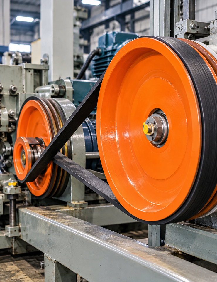 Industrial Flat Leather Conveyor Belt